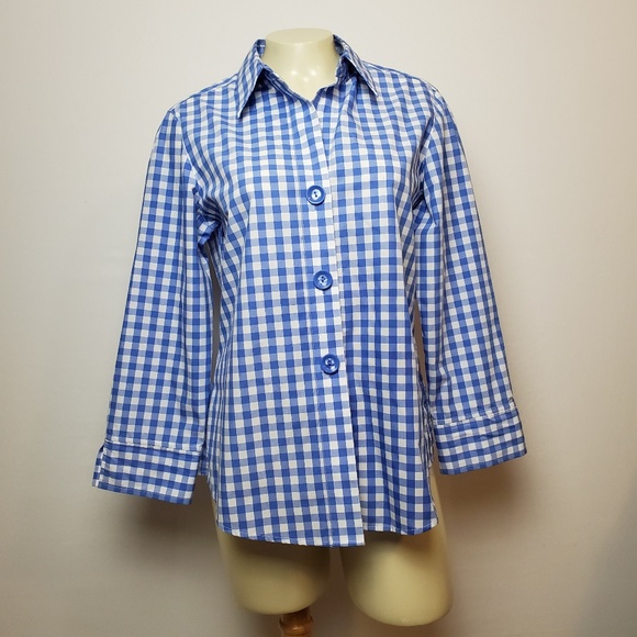 FOXCROFT NYC WOMEN'S BUTTON UP SIZE 6 - Picture 1 of 5